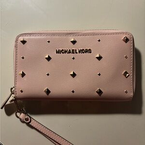 Micheal Kors jet set travel ballet colored wallet